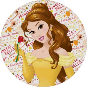 Belle Cupcake topper en Eetbare Print