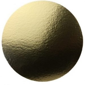 Afbeelding Ronde Gouden Taartkarton