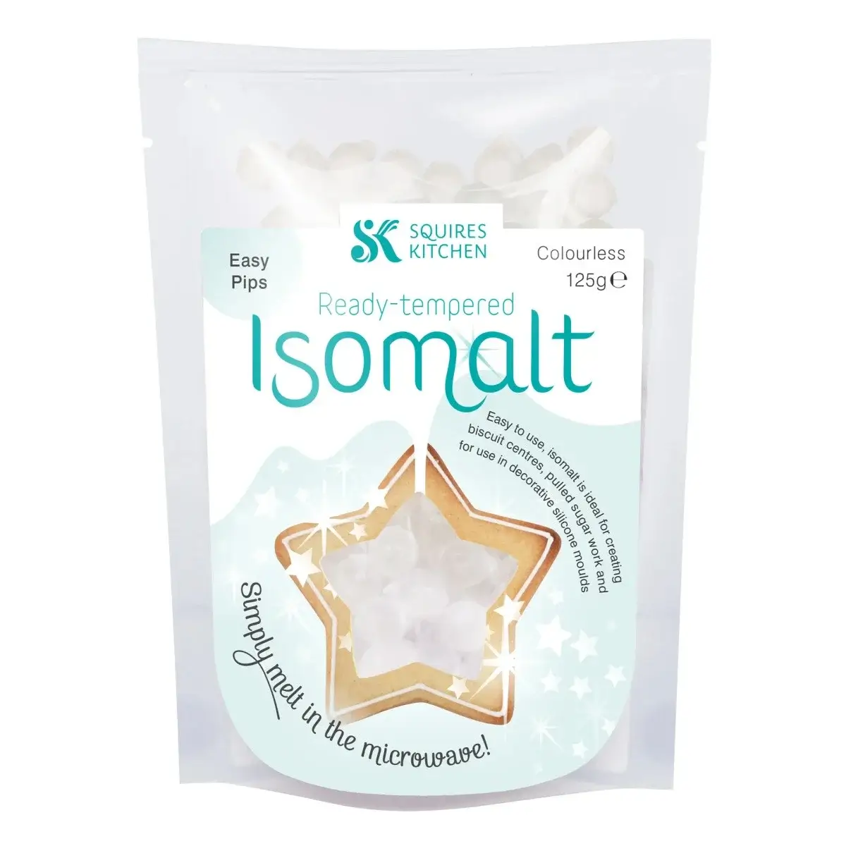 Transparante Isomalt (125g) (Squires Kitchen) Afbeelding Transparante Isomalt