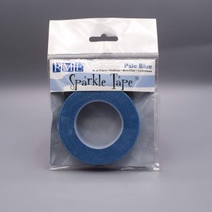 Afbeelding Blauw met Zilver Glitter Floral Tape