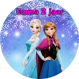 Afbeelding Gepersonaliseerde Frozen Anna en Elsa Print