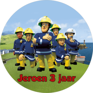 Afbeelding Gepersonaliseerde Brandweerman Sam Print