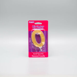 Afbeeldiing Gouden Glitter Cijferkaarsen