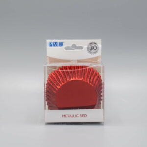 Afbeelding Rode Metallic Baking Cups