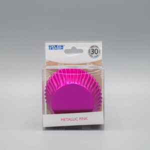 Afbeelding Roze Metallic Baking Cups