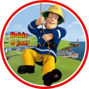 Afbeelding Brandweerman Sam Eetbare Topper
