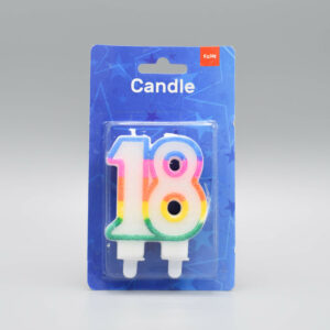 Afbeelding 18 jaar Glitter Cijferkaars