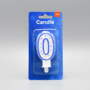Afbeelding Blauwe Cijferkaarsjes