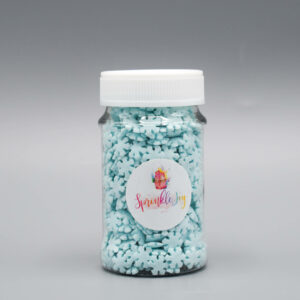 Afbeelding Lichtblauwe Sneeuwvlokken Sprinkles