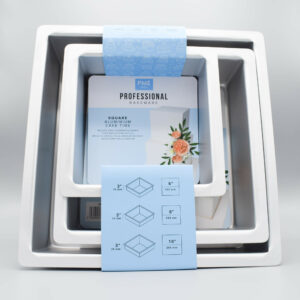 Afbeelding Vierkante Taartpannen Set