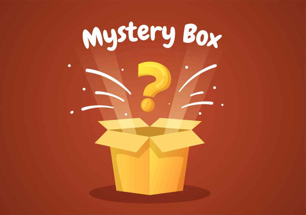 Mystery Boxen (met minimaal dubbel de waarde in de box)