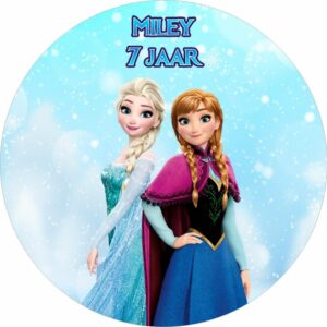 Afbeelding Frozen Anna en Elsa Eetbare Print