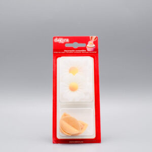 Afbeelding Witte Bloemen en Gouden Bladeren Ouwel Decoraties