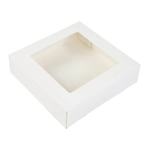 Afbeelding Witte Taartdozen met Venster