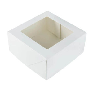 Afbeelding Witte Taartdozen met Venster