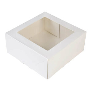 Afbeelding Witte Taartdozen met Venster