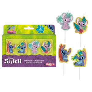 Afbeelding Stitch Kaarsjes Set