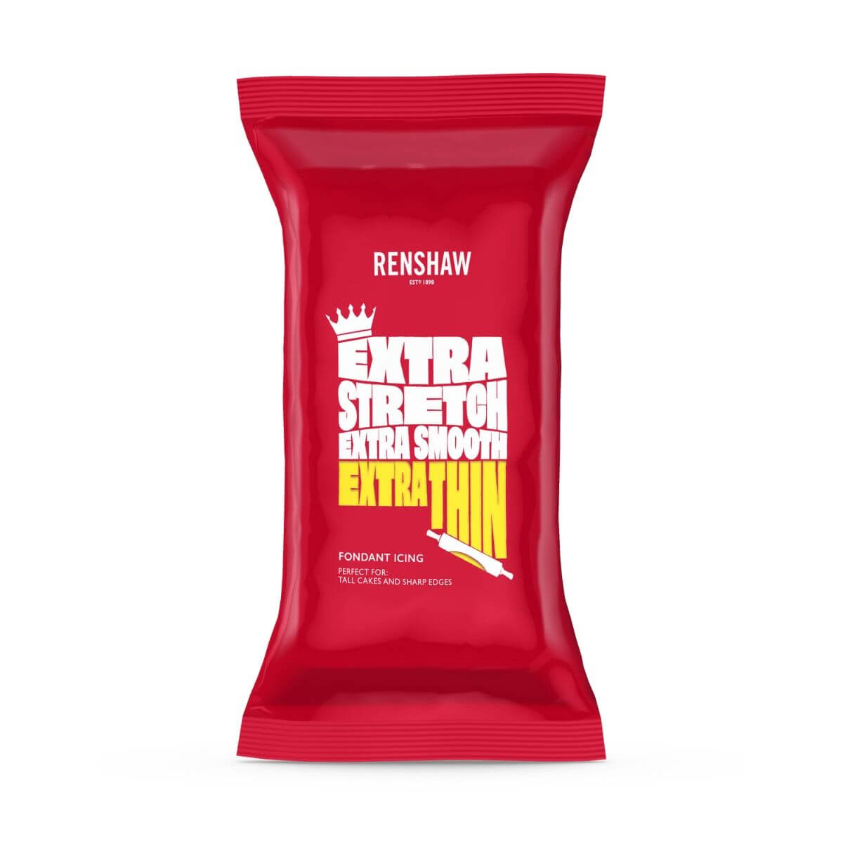 Gele Rolfondant Extra (1kg) (Renshaw) Afbeelding Gele Rolfondant