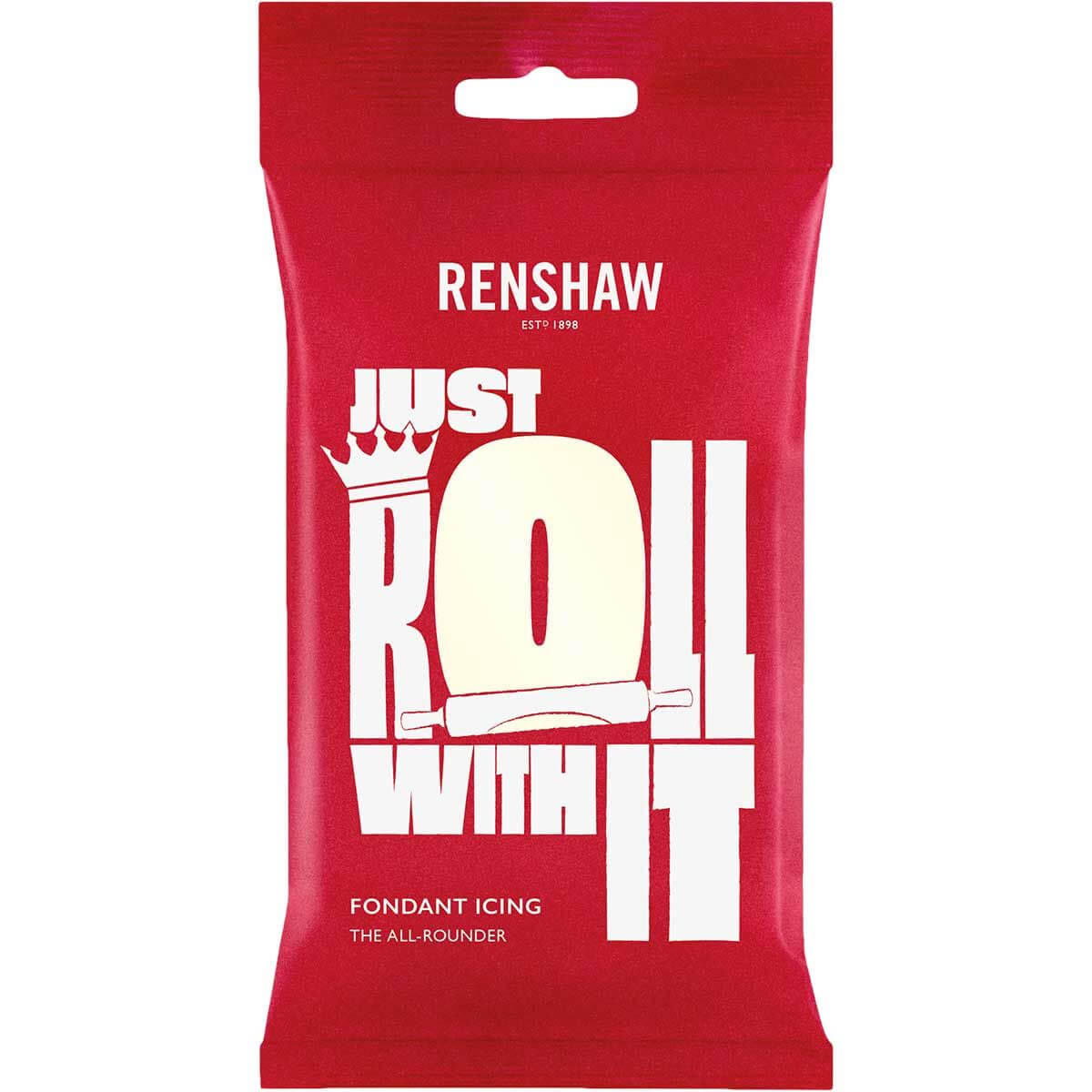 Ivoor Rolfondant (Just Roll With It) (1kg) (Renshaw) Afbeelding Ivoor Rolfondant