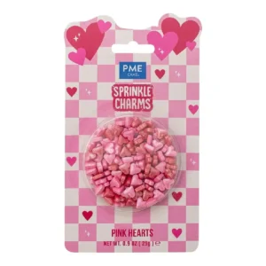 Afbeelding Hartjes Roze Sprinkle Charms