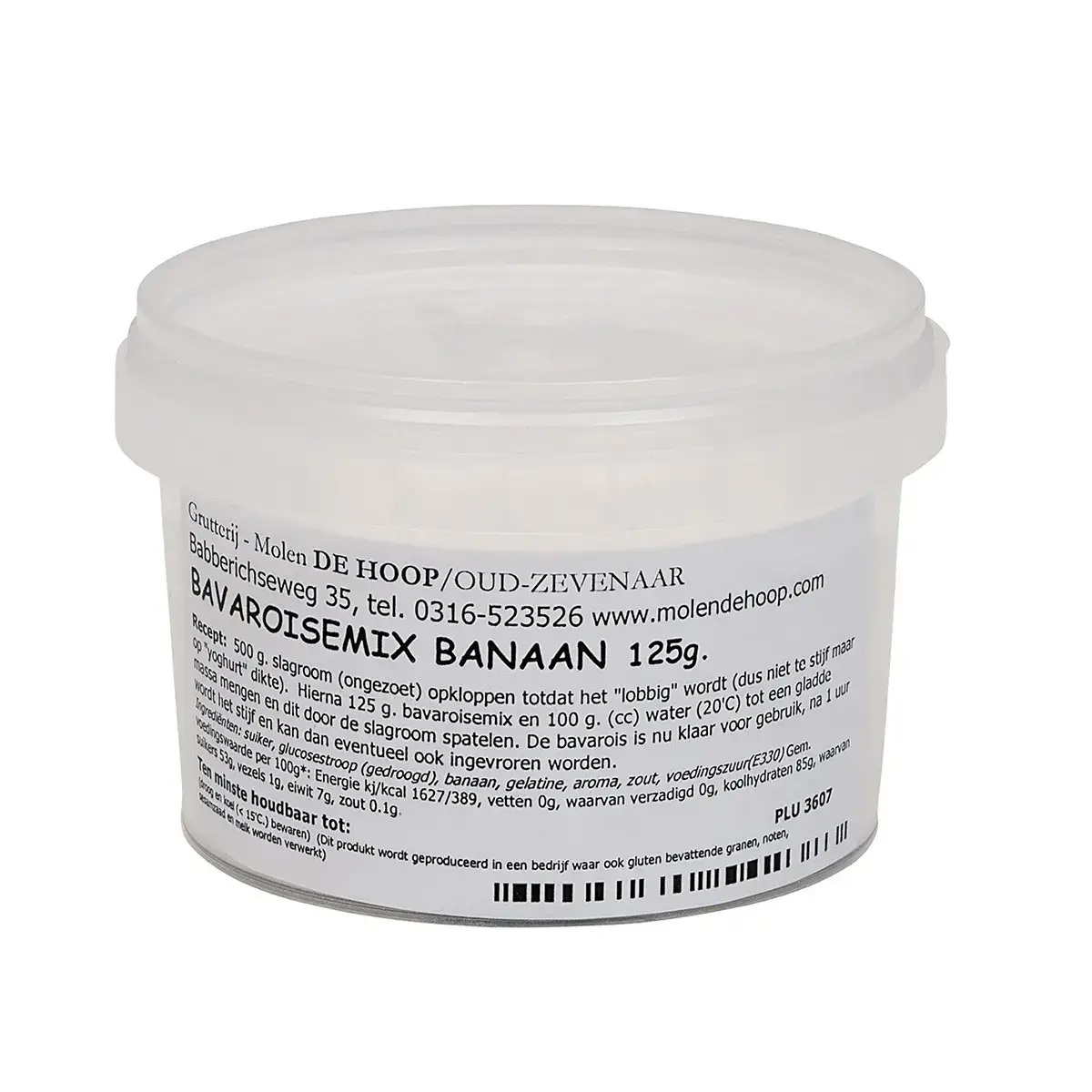 Banaan Bavarois Mix (125g) (Molen de Hoop) 1 Afbeelding Banaan Bavarois Mix
