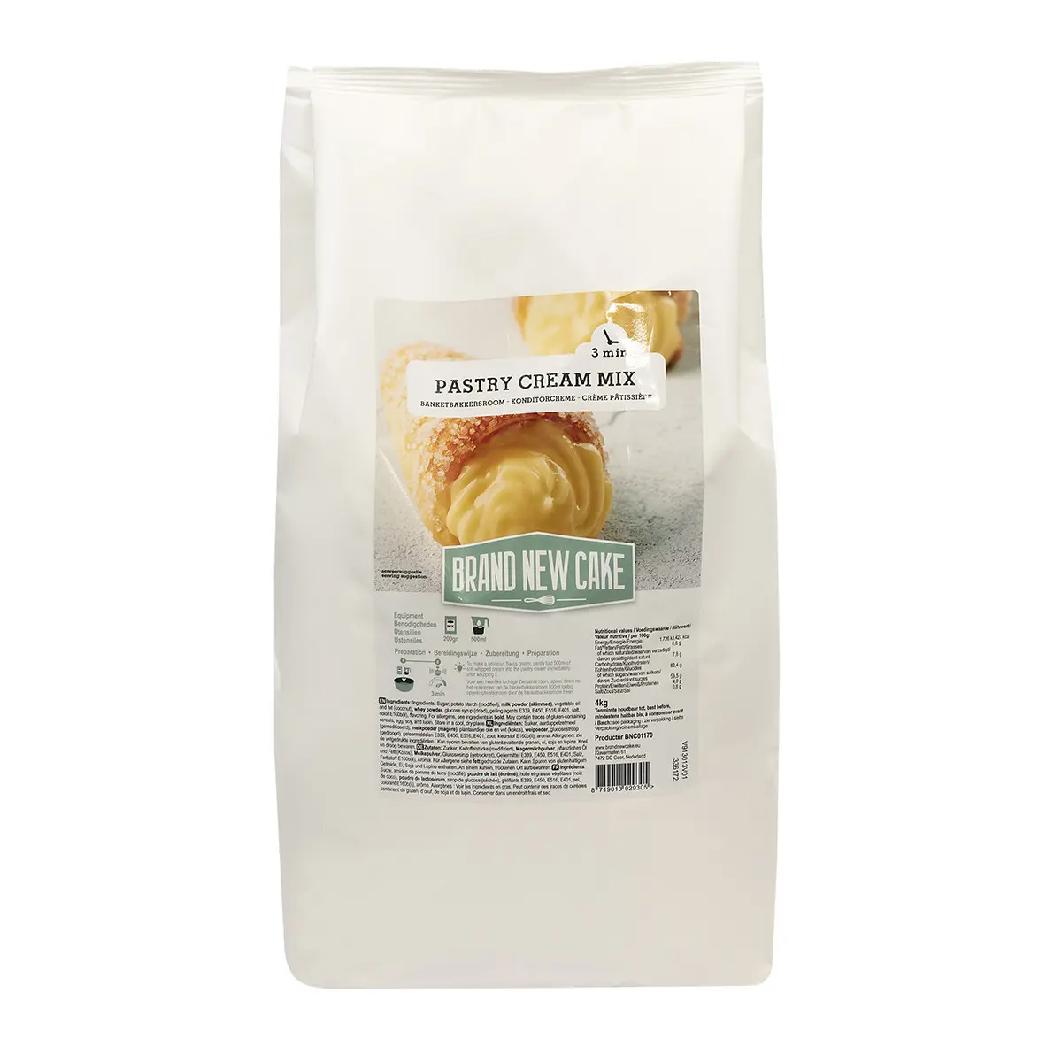 Banketbakkersroom (4kg) (BrandNewCake) 1 Afbeelding Banketbakkersroom Mix