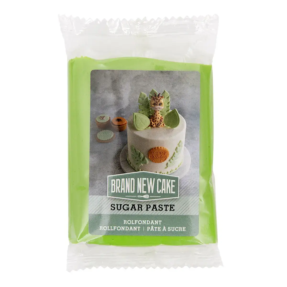 Groene Rolfondant (250g) (BrandNewCake) 1 Afbeelding Groene Rolfondant
