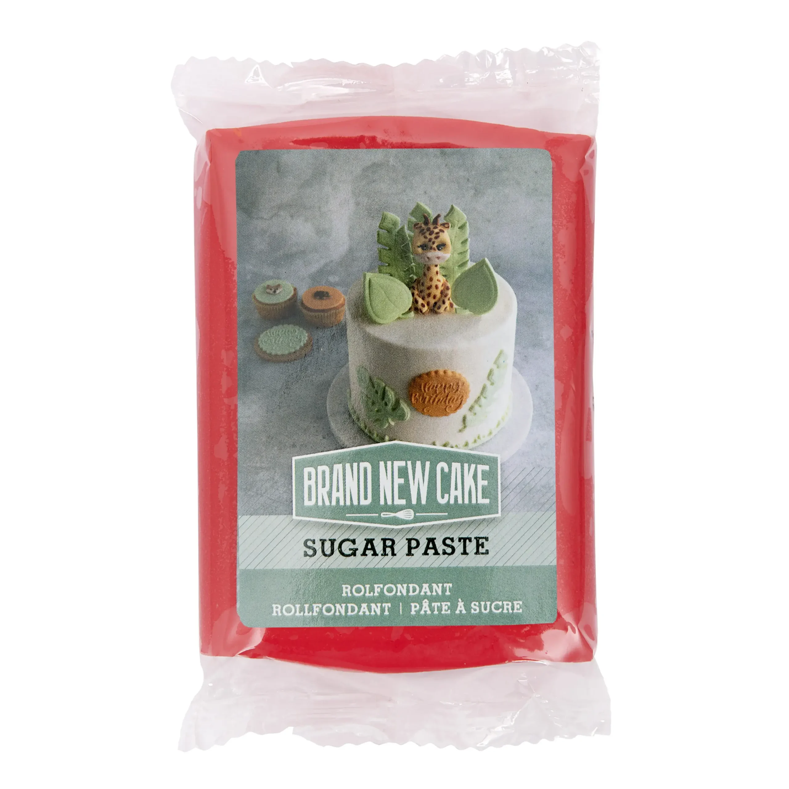 Rode Rolfondant (250g) (BrandNewCake) 1 Afbeelding Rode Rolfondant