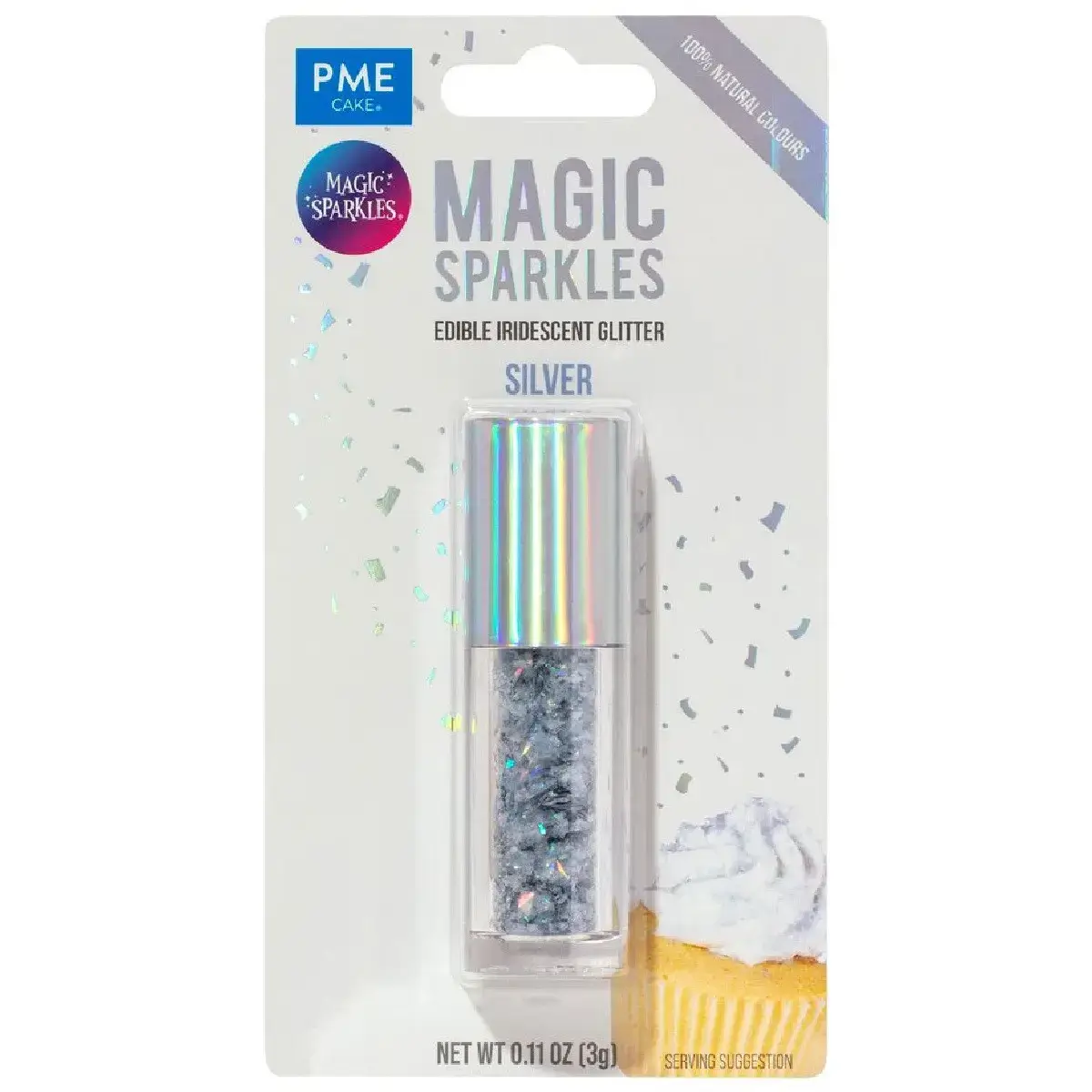 Silver Magic Sparkles (3g) (PME) 1 Afbeelding Silver Magic Sparkles