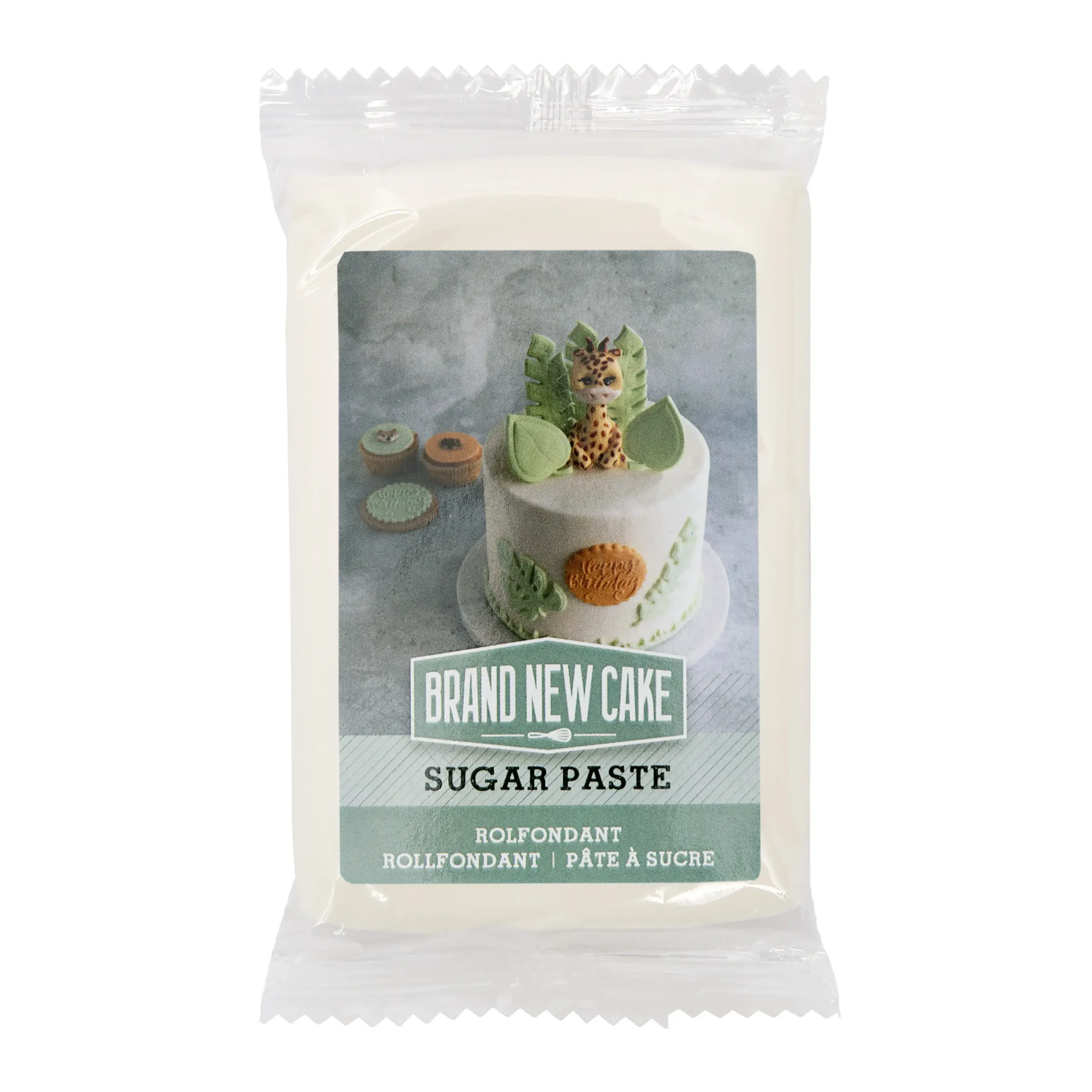 Witte Rolfondant (250g) (BrandNewCake) 1 Afbeelding Witte Rolfondant